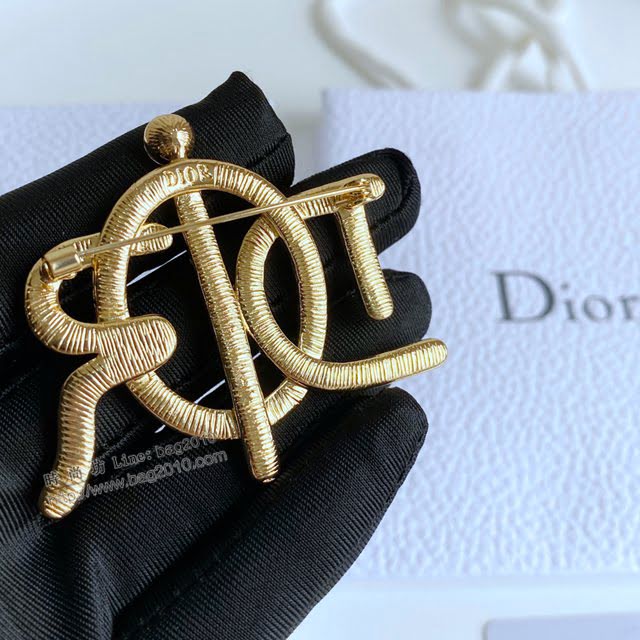 Dior飾品 迪奧經典熱銷款胸花 2021早春新款字母胸針  zgd1310
